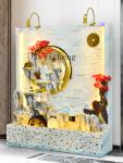 Living Room Decoration Large Floor Light Luxury Water Fountain Landscape Home Water Curtain Wall