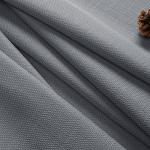 Chyhomenyc 2 Panels Dark Grey Kitchen Curtains 36 Inch Length Tier, Faux Linen Textured Small Cafe, Light Filtering Short Window Curtains for Bathroom Basement, Each 30x36 Inch