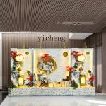 Living Room Decoration Large Floor Light Luxury Water Fountain Landscape Home Water Curtain Wall