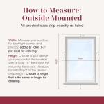 ARLO BLINDS Faux Wood Blinds with Crown Valance - 42.5" Width x 60" Height, White, Cordless Window Blinds & Shades - Blinds for Indoor Windows, 2" Faux Wooden Blinds for Home, Window Shades