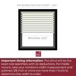 ARLO BLINDS Faux Wood Blinds with Crown Valance - 42.5" Width x 60" Height, White, Cordless Window Blinds & Shades - Blinds for Indoor Windows, 2" Faux Wooden Blinds for Home, Window Shades