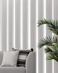CHICOLOGY Vertical Blinds , Door Blinds & Shades , Blackout Window Shade , Vertical Blinds for Doors , Sliding Blinds Oxford White (Vinyl) 78"W X 84"H