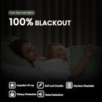 SimpleHome Sage Green Linen 100% Blackout Curtains for Living Room,84 Inch Length Farmhouse Back Tab Textured Curtains for Bedroom,2 Panels,52" W x 84" L