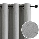 Flyfun Grommet Blackout Curtains for Bedroom and Living Room - 2 Panels Set Thermal Insulated Room Darkening Curtains (Grayish Green, 52W x 96L)