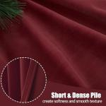 YoungsTex Burgundy Velvet Curtains 84 Inch Length for Living Room, Maroon Drapes with Gommet Blackout Thermal Insulated for Bedroom Dining Christmas, 2 Panels, 52 X 84 Inch
