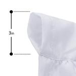 Homechoice Decor Thermal Insulated Blackout Window Curtains, 54" W x 84" L x 2 Panels, Boho Ruched Window Treatments with 3 Rows of Butterfly Flowers, Rustic Rod Pocket Drapes for Room, White (LQ-30)