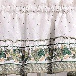 CHF & You Cottage Ivy Country Curtain Tier And Swag Set, Multi, 56-Inch X 36-Inch