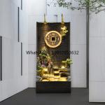AA living room balcony outdoor courtyard ornament floor decoration modern water curtain wall rockery flowing water fountain