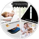 H.VERSAILTEX 2 Panels Blackout Curtain Valances for Kitchen Windows/Living Room/Bathroom Privacy Protection Rod Pocket Decoration Scalloped Winow Valance Curtains, 52" W x 18" L, Black