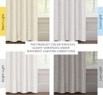 H.VERSAILTEX 100% Blackout Curtains Linen Textured Blackout Curtains for Bedroom Full Light Blocking Thermal Insulated Curtain Panels 84 Inches Long Energy Saving with White Liner, 2 Panels, Ivory