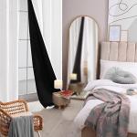 Deconovo 100% Blackout Curtains for Bedroom, Thermal Insulated and Noise Reducing Drapes, Room Darkening Window Curtains with Double Layer, Oeko-TEX Certified (Pure White, 52x84 Inch, 2 Panels)