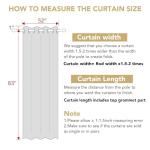 H.VERSAILTEX Stone Blue Blackout Curtains for Bedroom/Living Room 84 Inch Length 2 Panels Set - Thermal Insulated Room Darkening Grommet Top Blue Curtains(52 by 84 - Inch,Stone Blue)