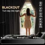 H.VERSAILTEX Stone Blue Blackout Curtains for Bedroom/Living Room 84 Inch Length 2 Panels Set - Thermal Insulated Room Darkening Grommet Top Blue Curtains(52 by 84 - Inch,Stone Blue)