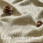 jinchan Burlap Look Curtains Blackout Curtains for Bedroom Lined Linen Textured Curtain for Living Room 84 Inches Long French