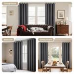Joydeco Blackout Curtains 95 Inch for Bedroom, Thermal Insulated 52 x 95 Long Curtains & Drapes 2 Burg, Room Darkening Grommet Drapes for Living Room Window, 2 Panels Set