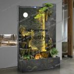 D178  Water curtain wall rockery flowing water fountain living room courtyard decoration landscape floor ornament