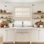 TWOPAGES Linen Roman Shades for Windows Custom Cordless Blinds for Indoor Windows,French Doors,Bedroom, Living Room, Bathroom(Sand Beige, Custom Made)