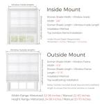 TWOPAGES Linen Roman Shades for Windows Custom Cordless Blinds for Indoor Windows,French Doors,Bedroom, Living Room, Bathroom(Sand Beige, Custom Made)