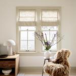 TWOPAGES Linen Roman Shades for Windows Custom Cordless Blinds for Indoor Windows,French Doors,Bedroom, Living Room, Bathroom(Sand Beige, Custom Made)