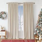 jinchan Blackout Curtains  Thermal Insulated Room Window Drapes Super Soft Luxury Curtains for Living Room Bedroom