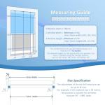 MANSNIX Smart Motorized Blinds with Remote, Cordless No-Drill Automatic Roller Shades, Blackout Electric Blind for Windows, White, 34 x 72