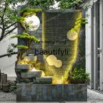 D178  Water curtain wall rockery living room landscape circulation water courtyard floor fountain decoration ornament