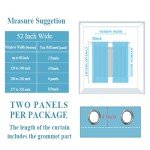 Estelar Textiler Dark Grey Blackout Curtains & Drapes 84 Inch Length 2 Panels Set for Living Room, Thermal Insulated Room Darkening Gold Palm Leaf Pattern Grommet Drapes for Bedroom, 52Wx84L,Dark Gray