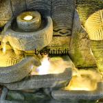 D178  Water curtain wall rockery living room landscape circulation water courtyard floor fountain decoration ornament