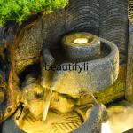 D178  Water curtain wall rockery living room landscape circulation water courtyard floor fountain decoration ornament