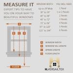 H.VERSAILTEX Linen Curtains Natural Linen Semi-Sheer Curtains 2 Panels Nickel Grommet Privacy Added Premium Soft Rich Material Drapes for Bedroom/Livingroom - 52x84 - Inch - Linen