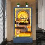 D178  Large water curtain wall company courtyard rockery flowing water living room circulating water floor ornament