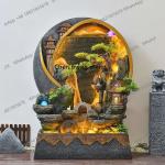 M02 Water curtain wall living room partition rockery fountain landscape courtyard feng shui wheel ornament