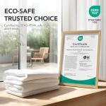 Deconovo Sheer Curtains for Living Room 2 Panels – White Textured Voile Drapes with Grommet – Light Filtering Privacy Window Curtains for Bedroom & Dining Room, 52 x 84 Inches