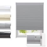 Tonature No Drill Cellular Shades for Indoor Windows, Thermal Insulating & Noise Reducing Honeycomb Blinds, Free Stop Cordless Blackout Shades, Grey, 22" W x 64" H