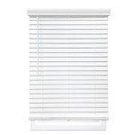 DEZ FURNISHINGS Cordless 2" Faux Wood Blind, 46" W x 48" H, White