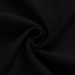 CUCRAF Black Blackout Curtains 84 inch Length 2 Panels Set, Rod Pocket Room Darkening Drapes for Bedroom Living Room, Insulated Thermal Light Blocking Window Curtain (W52 x L84 Inch)