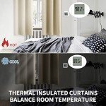 BGment Beige Room Darkening Curtains 63 Inches Long 2 Panels Set, Sunlight Blocking Thermal Insulated Grommet Window Treatment Drapes for Bedroom, Each Panel 42 x 63 Inch