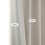 HPD Half Price Drapes Faux Linen Textured Room Darkening Curtains for Bedroom 84 Inches Long (1 Panel), 50W X 84L Curtains for Living Room Home Decor, Birch