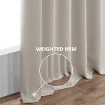 HPD Half Price Drapes Faux Linen Textured Room Darkening Curtains for Bedroom 84 Inches Long (1 Panel), 50W X 84L Curtains for Living Room Home Decor, Birch