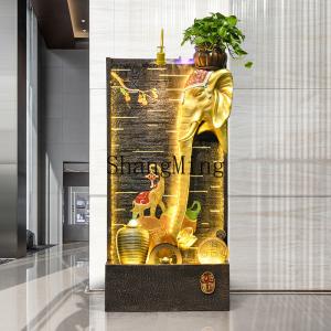 FG water curtain wall elephant living room entrance floor fountain circulating water landscape company opening gift