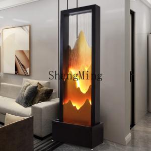 CL living room water curtain wall ornament circulating flowing water floor fountain office sofa TV landscape decoration