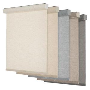 Persilux Light Filtering Roller Shades for Windows,Cordless,Linen Fabric,Roller Blinds,Thermal Insulated Fabric UV Protection Shades for Home,Office,Bedroom,Door,Light Filtering-Cream,Custom Now