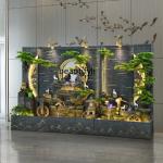 LX37Water curtain wall rockery flowing water fountain floor ornament living room courtyard lucky decorationSSS