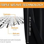 Hiasan Blackout Curtains for Bedroom, 60 x 63 Inches Length - Thermal Insulated & Noise reducing Window Curtains for Living Room, 2 Drape Panels Sewn with Tiebacks, Black