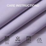 COSVIYA Curtains 63 inch Length Grommet Room Darkening,Thick Polyester Light Blocking Insulated Thermal Lilac Curtain Drapes for Bedroom/Living Room,2 Panels,42x63 inches