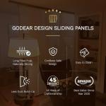 GoDear Design Adjustable Vertical Blinds, Panel Track Blinds, Sliding Glass Door Blinds, Closet Doors, Room Dividers, Extendable Track from 45.8" to 86" W, Trimmable Panel Curtains Up to 96" H, Marble