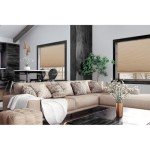 Redi Shade No Tools Easy Lift Trim-at-Home Cordless Pleated Light Blocking Fabric Shade Natural, 30" W x 64" L, (Fits windows 19 in - 30 in)