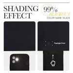 NICETOWN Black Blackout Curtains for Bedroom 84 inches Long - Light Reducing Thermal Insulated Solid Grommet Curtains/Panels/Drapes for Living Room (Set of 2, W52 x L84)