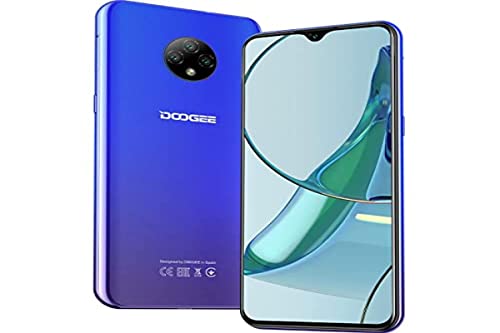 DOOGEE X95 Smartphone, Android 10 SIM Free Phones with 6.52 inch Waterdrop Display, 4350mAh Battery,13MP+5MP Camera, 3GB+16GB/256GB Extension, 4G Dual SIM Mobile Phone, Face ID, UK Version - Blue
