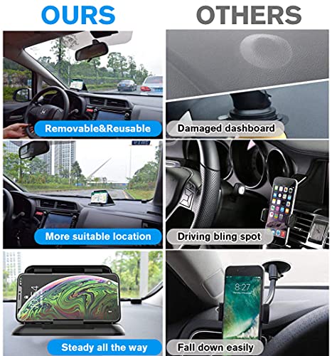 Universal Dashboard Car Phone Holder for iPhones and Androids